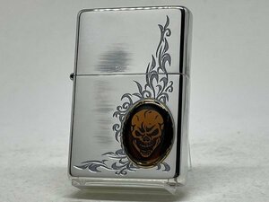 送料無料 ZIPPO[ジッポー] Bottomz Up KAMEO(ボトムズアップカメオ)スカル