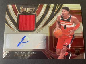 199枚限定　2019-20 Panini select rui hachimura RC jersey auto 直筆ルーキーサインジャージカード　NBAカード　八村塁　レイカーズ