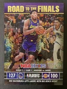 999枚限定 八村塁 2023 NBA Hoops SPARKLE Road to the Finals Insert Game 2 Warriors vs Lakers Rui Hachimura NBAカード