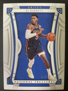 99枚限定　2022-23 Panini national treasures 最高級シリーズ　rj Barrett NBAカード　大活躍！