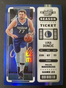 99枚限定　2022-23 Panini contenders optic luka doncic blue NBAカード　ブルーパラレル　NBAカード　ルカ　ドンチッチ　FL0120