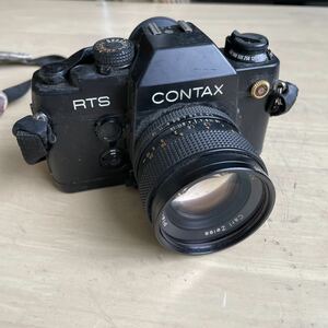 ゼya#92(KM) CONTAX カメラ ブラック RTS Ⅱ QUARTZ 55mm ジャンク