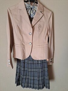 バーバリー ジャケット＆巻きスカート 150A 卒業式 スーツ 卒服 クリーニング済