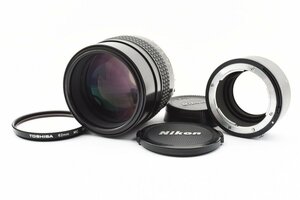 【良品】ニコン Nikon Ai-s Nikkor 105mm f/1.8 大口径 高級 単焦点レンズ PK-13 チューブ付き！ Fマウント 試写・動作確認済み！2053480