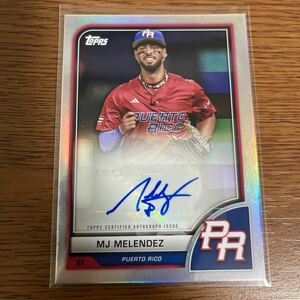 MJ MELENDEZ 2023 Topps World Baseball Classic WBC Auto