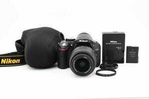 ★極上美品/シャッター数5412回★ Nikon ニコン D5200 手振れ補正 レンズキット #5708