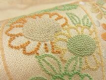 平和屋野田店■訪問着　総刺繍　相良刺繍　鞠　草花文　逸品　n-by4199_画像5