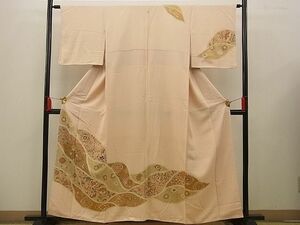 平和屋野田店■訪問着　道長更紗花唐草文　金彩　逸品　n-xi0703