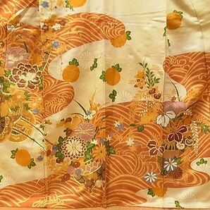 平和屋1■豪華振袖 駒刺繍 花車文 金彩 逸品 vf6862の画像2