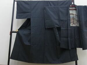 平和屋野田店■男性　本場大島紬　アンサンブル　80亀甲　逸品　n-mz8447