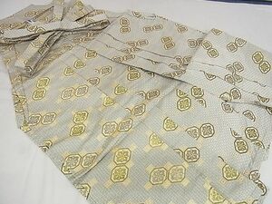 平和屋-こころ店■男性　馬乗り袴　変わり蜀江花文　金糸　正絹　逸品　A-ja5247