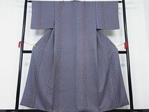 平和屋-こころ店■上質な小紋　花間道　宝尽くし　着丈155cm　裄丈63.5cm　正絹　逸品　B-ag5222_画像2