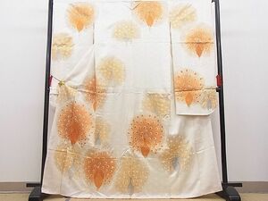 平和屋野田店■豪華振袖　駒刺繍　孔雀　金彩　やまと誂製　逸品　n-hj7994