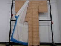 平和屋-こころ店◆上質な紬　間道　着丈160cm　裄丈62.5cm　正絹　逸品　mop342_画像3