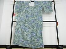 平和屋-こころ店■極上　夏物　浴衣　有松鳴海絞り　舞蝶文　綿　逸品　3kk3993_画像2