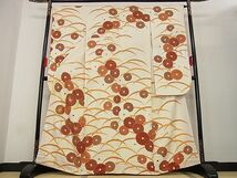 平和屋-こころ店■豪華振袖　駒刺繍　菊芝文　金銀彩　着丈164cm　裄丈65cm　正絹　逸品　A-ja5519_画像1