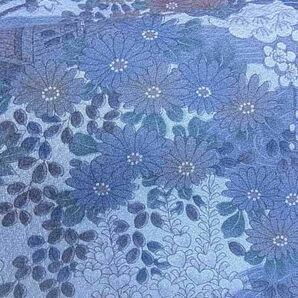 平和屋2■上質な小紋 風景草花文 逸品 ar6254の画像4