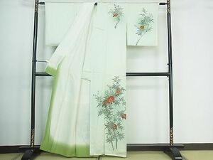 平和屋2■訪問着　手描き　成り物　暈し染め　逸品　sf3572