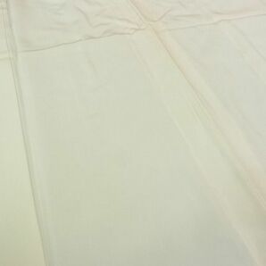 平和屋2■上質な長襦袢 単衣仕立て 薄卵色 逸品 rt3216の画像3