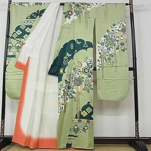 平和屋2■豪華振袖 雪輪花文 金彩 逸品 ud3431の画像2