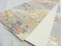 平和屋野田店■六通柄袋帯　唐織　琳派百景　本金24k　逸品　n-gt3319_画像6