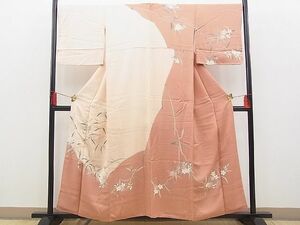 平和屋野田店■訪問着　作家物　枝花文　金彩　逸品　n-hv3792