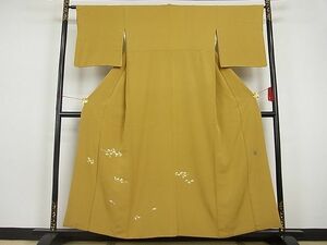 平和屋川間店■豪華色留袖　作家物　枝花文　着丈155.5cm　裄丈64.5cm　正絹　逸品　A-br3814