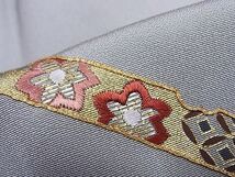 平和屋川間店■訪問着　駒刺繍　吉祥花文　金彩　着丈162.5cm　裄丈65cm　正絹　逸品　B-sa2876_画像8