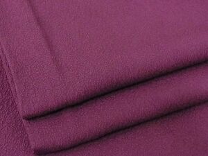 平和屋川間店■上質な色無地　梅紫色　ワンポイント　牡丹　着丈161cm　裄丈67cm　正絹　逸品　A-ja3337