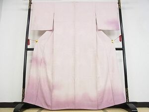 平和屋川間店■訪問着　花尽くし地紋　暈し染め　着丈162.5cm　裄丈66cm　正絹　逸品　A-ma6146