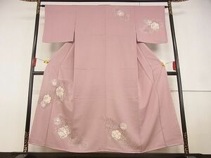 平和屋川間店■訪問着　友禅　雪輪花文　着丈151.5cm　裄丈62cm　正絹　逸品　未使用　A-wj5031