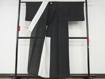 平和屋川間店■夏物　小紋　格子　着丈153cm　裄丈66cm　B-np7844_画像2