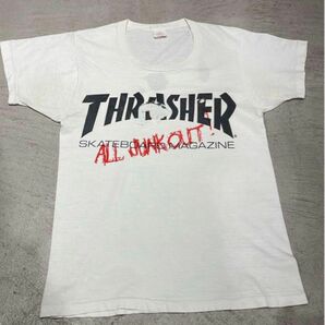 希少80s THRASHER BORO ベルベルジンコラボ Tシャツ 半袖Tシャツ アメリカ製 プリント コラボ