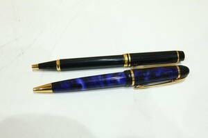 KG12285　WATERMAN　ボールペン　2本　回転　ツイスト式　筆記用具　文房具　中古品