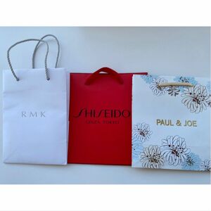 資生堂 SHISEIDO PAUL＆JOE RMK ショッパー 紙袋 ショップ袋 ポールアンドジョー