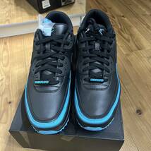 新品未使用 UNDEFEATED × Nike Air Max 90 Black/Blue アンディフィーテッド × ナイキ エアマックス90 ブラック/ブルー 28cm US10_画像3