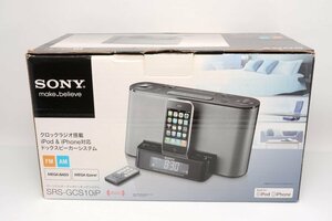 【現状渡し品/ラジオ受信良好】SONY SRS-GCS10iP パーソナルオーディオドッキングシステム SRS-GCS10iP/B リモコン・アンテナ付属 #3906