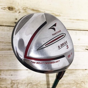 (中古)ブリヂストン TOURSTAGE X-DRIVE フェアウェイウッド 3W 15° フレックス 42.5インチ 右利き用 Dランク