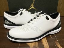 22年製 NIKE GOLF JORDAN ADG 4 ナイキ ゴルフ ジョーダン スパイクレス【DM0103-110】WHITE LEATHER ホワイト レザー セメント 白 US9_画像1