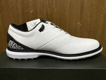 22年製 NIKE GOLF JORDAN ADG 4 ナイキ ゴルフ ジョーダン スパイクレス【DM0103-110】WHITE LEATHER ホワイト レザー セメント 白 US9_画像5