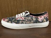 VANS SKATE AUTHENTIC Rose Flower ヴァンズ バンズ オーセンティック スニーカー 薔薇 バラ 花 フラワー キャンバス US8.5_画像4