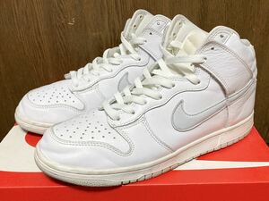 20年製 NIKE DUNK HI SP ナイキ ダンク ハイ【CZ8149-101】PURE PLATINUM WHITE LEATHER レザー ピュア プラチナム ホワイト US10.5