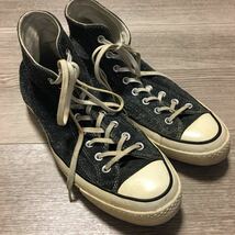 YM/1041 CONVERSE コンバース オールスター ハイカット スニーカー Chuck Taylor サイズ27.5cm スウェード グレー_画像1