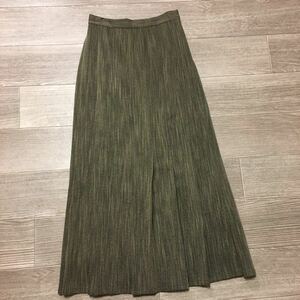 YM/1052 AMERI アメリ HERRINGBONE HEM PLEATS SKIRT プリーツスカートカラー表記ベージュ Mサイズ