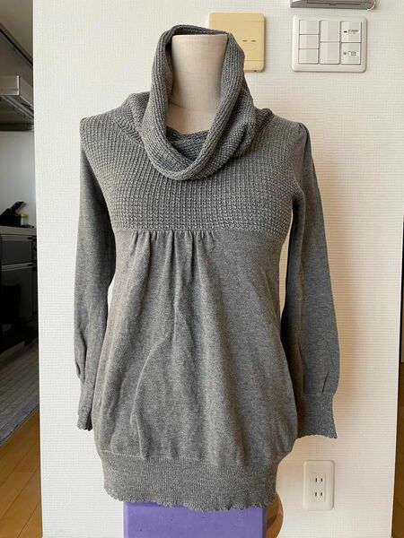 cowl necked sweater 長袖ニットセーター