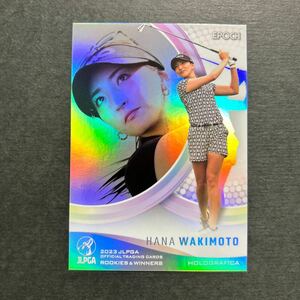 EPOCH2023 JLPGA ROOKIES&WINNERS 女子プロゴルフ 脇元華 ホログラフィカカード エポック