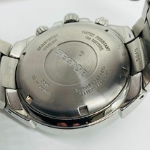 SECTOR クロノグラフ クオーツ 不動 美品 SS 350 ダイバース ラグスポ 時計 100ｍ 白文字盤 セクター ステンレススティール 腕時計 5052_画像7