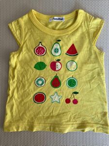 美品★ファミリア★日本製Tシャツ90cm ミキハウス ホットビスケッツ ユニクロ フルーツ