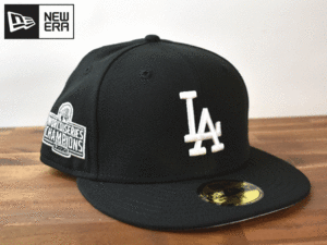 ★未使用品★NEW ERA ニューエラ × LA DODGERS ドジャース MLB 59 FIFTY【7-5/8 - 60.6cm】サイドパッチ キャップ 帽子 W914