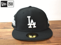 ★未使用品★NEW ERA ニューエラ × LA DODGERS ドジャース MLB 59 FIFTY【7-5/8 - 60.6cm】サイドパッチ キャップ 帽子 W914_画像2